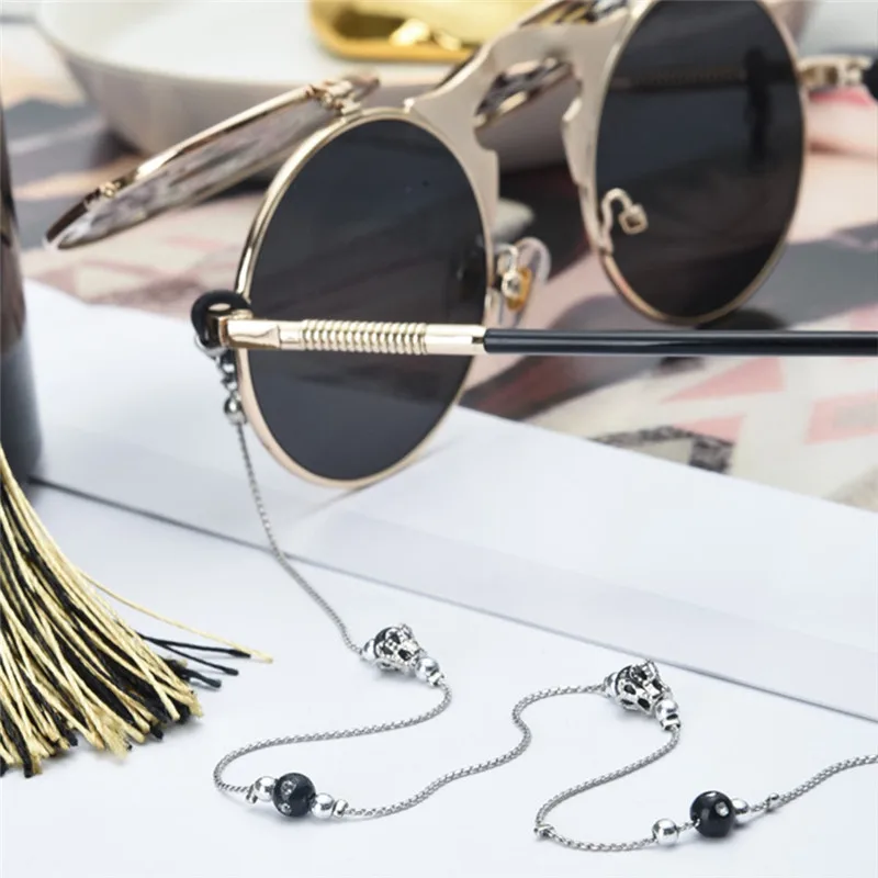 Imixlot Creative Simple Fashion Glasses Chain Black Beads Anti-slip Eyewear Cord Holder Neck Strap for Reading | Аксессуары для