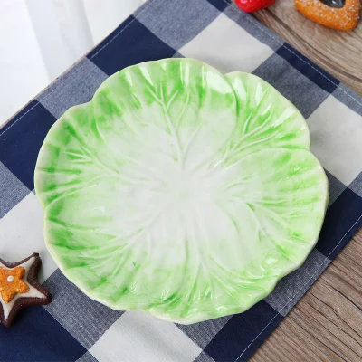 Керамическая чаша с кроликами из мультфильмов, посуда в стиле капусты, тарелка с кроликами, фруктовая Салатница, посуда для дома, вечерние столовые принадлежности - Цвет: see chart