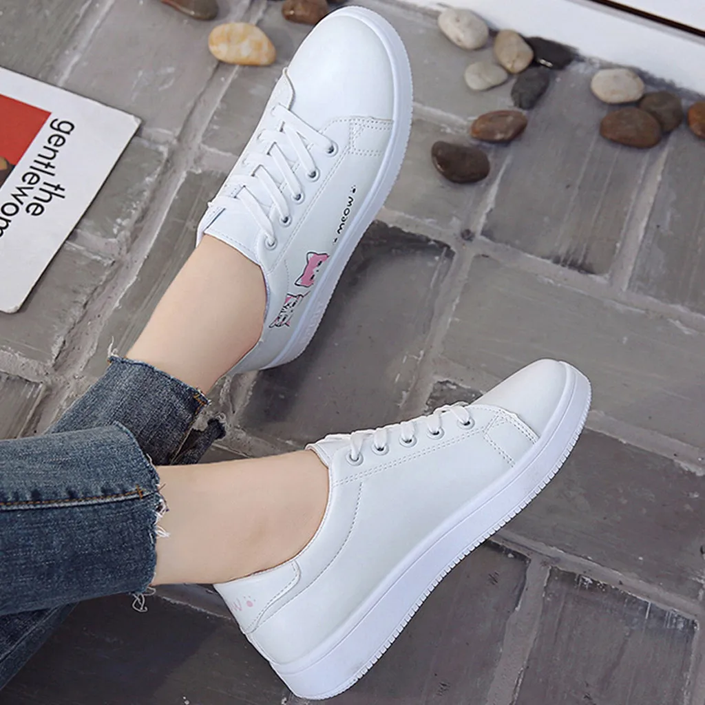 2019 г. Новая стильная модная женская повседневная обувь спортивная на плоской