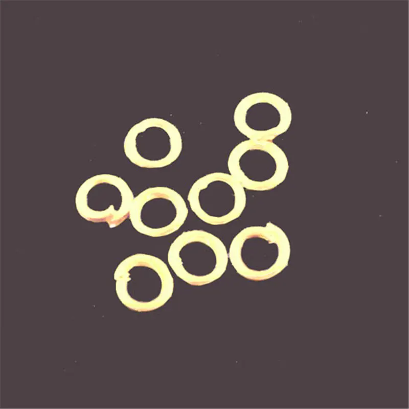 

DoreenBeads 2000 шт. открытое соединительное кольцо золотого цвета диаметром 3,5 мм (B03115), иу