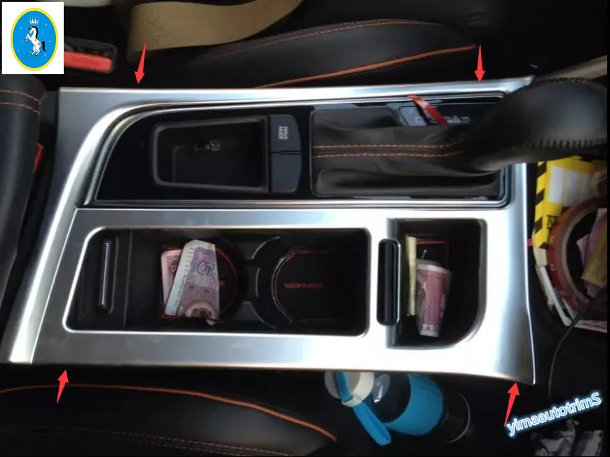 

Lapetus Transmission Stalls Shift Gear Box Panel Frame Cover Trim For Hyundai Sonata Sedan 2015 2016 2017 ABS Interior Refit Kit