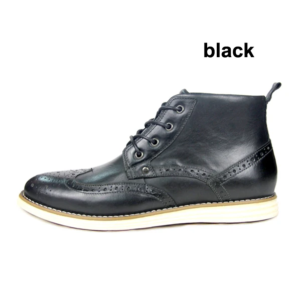 Black Bullock boots YIGER/Новые мужские ботинки из воловьей кожи ботинки на шнуровке мужские ботильоны из натуральной кожи повседневная мужская обувь на шнуровке очень большие размеры 41-50, 0208 - Цвет: Black Bullock boots