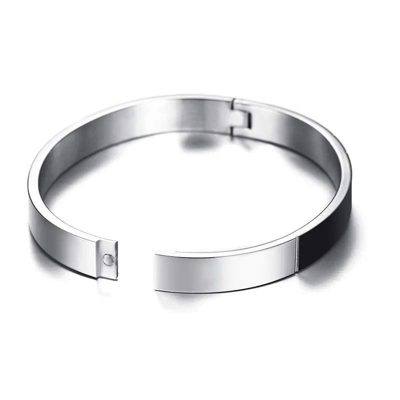 JHSL Новые простые металлические мужские браслеты из нержавеющей стали и