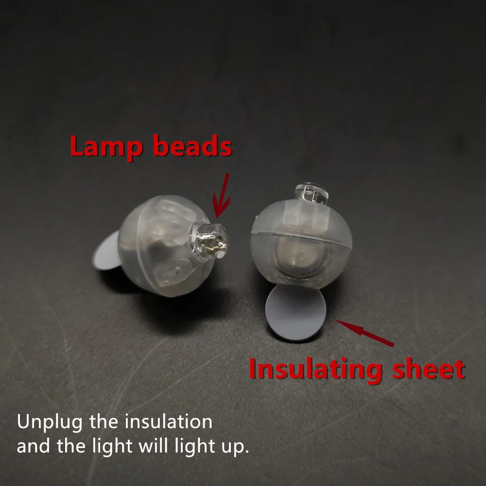 100 шт./лот круглые RGB шары светодиодные воздушные мини лампы для свадьбы