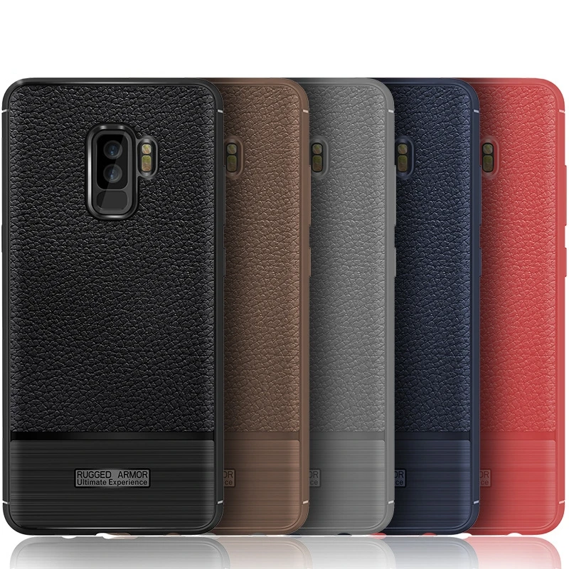 Для Samsung galaxy s9 чехол samsung plus Премиум оригинальный силиконовый кожаный защитный