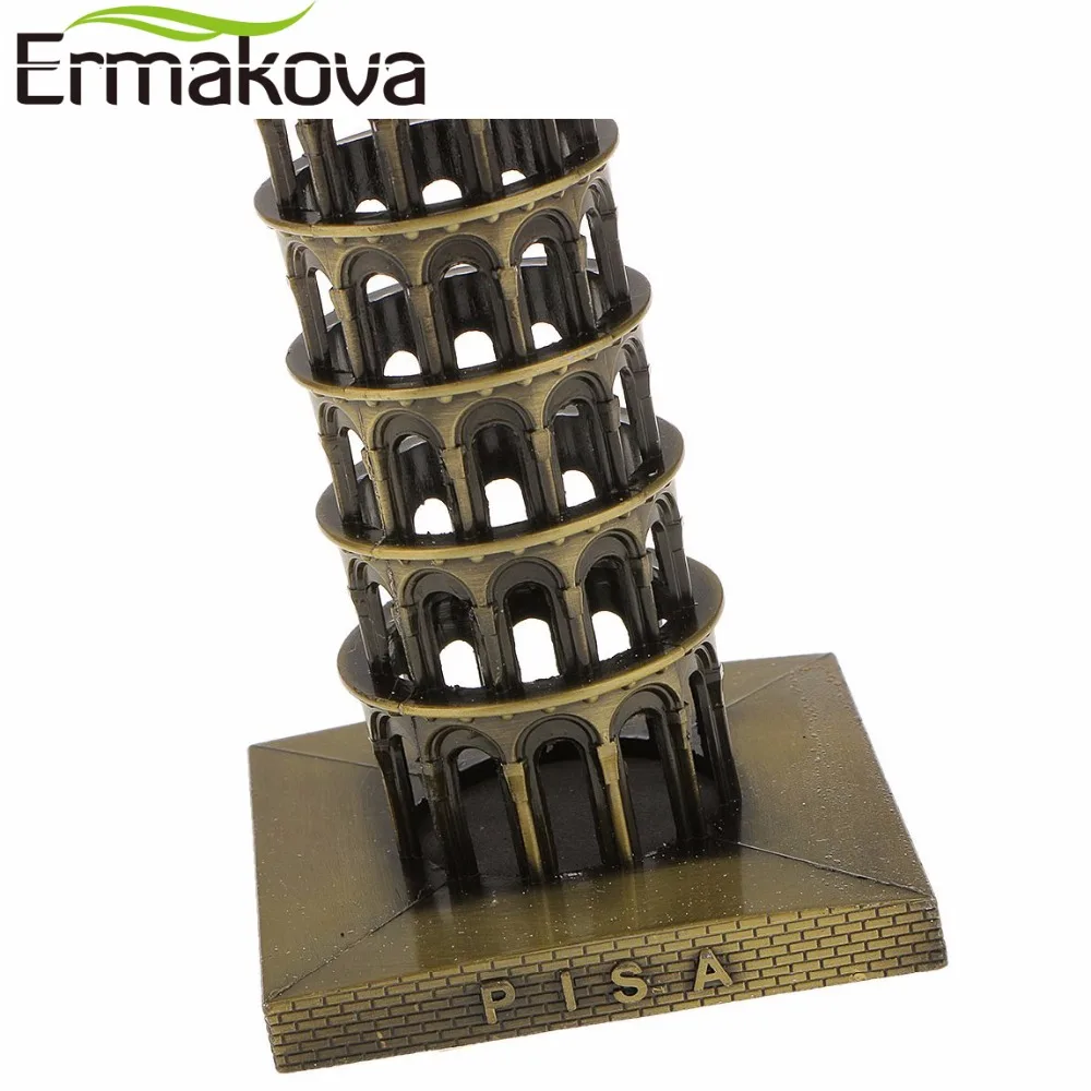 ERMAKOVA 16 см(6,") ретро металл Италия Пизанская башня модель всемирно известный ориентир архитектура домашний офис Декор подарок