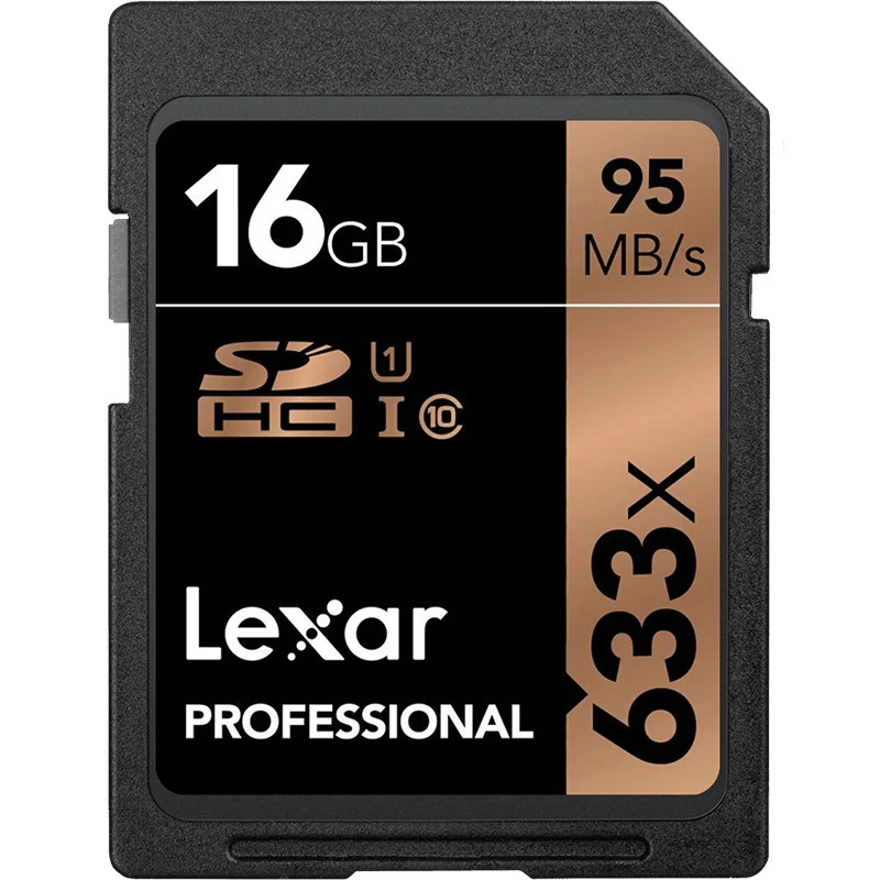 

Original Lexar 95M/s 16G 32GB SDHC U1 64GB 128GB 256GB SDHC SDXC Card U3 Class 10 633X Memory Card for Digital SLR/HD camera