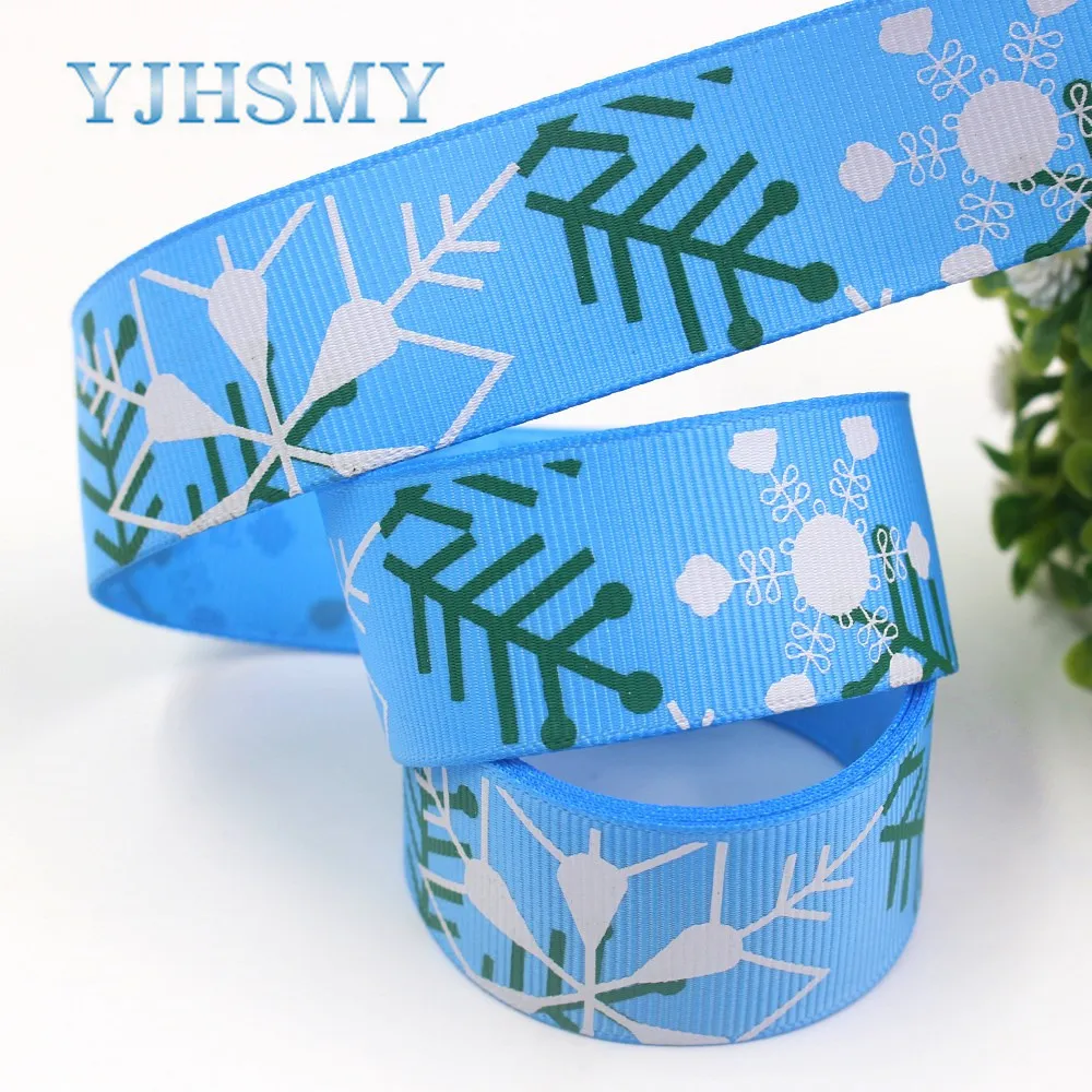 YJHSMY I 19713 18 25 мм 10 ярдов Рождественская серия мультфильм grosgrain ленты лук колпачок