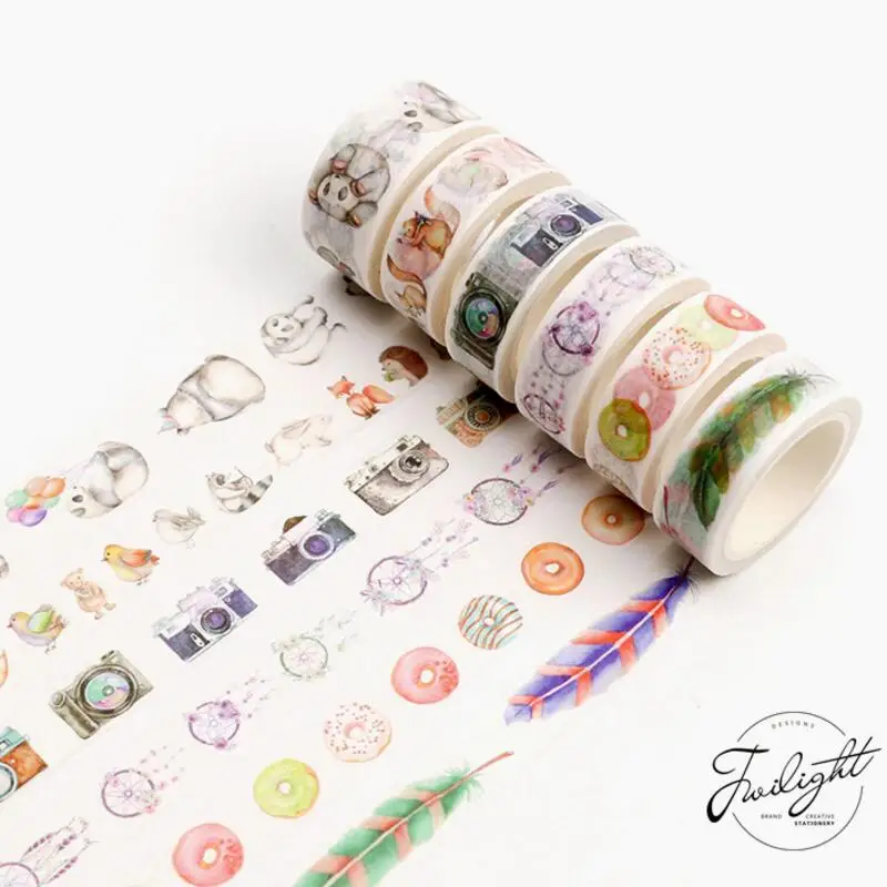 Винтажная клейкая лента для скрапбукинга 1 5/3 см * 8 м|tape diy decoration|tape kawaiiwashi tape |