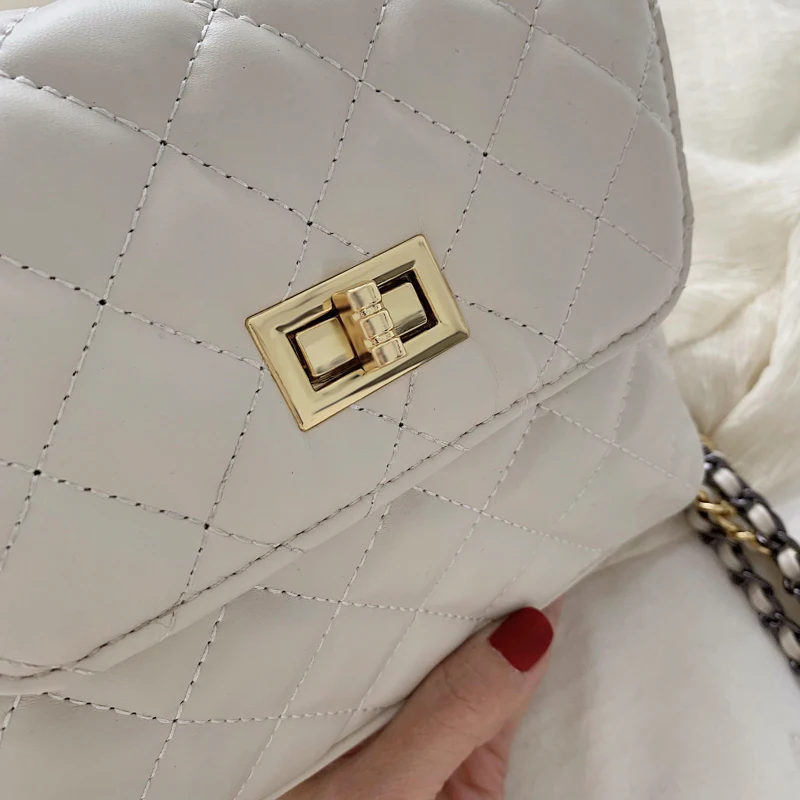 Fashion Lingge Velour Should Korean Chain Shoulder Bag Messenger Crossbody Coin Tote Purse Small Square Bags | Багаж и сумки