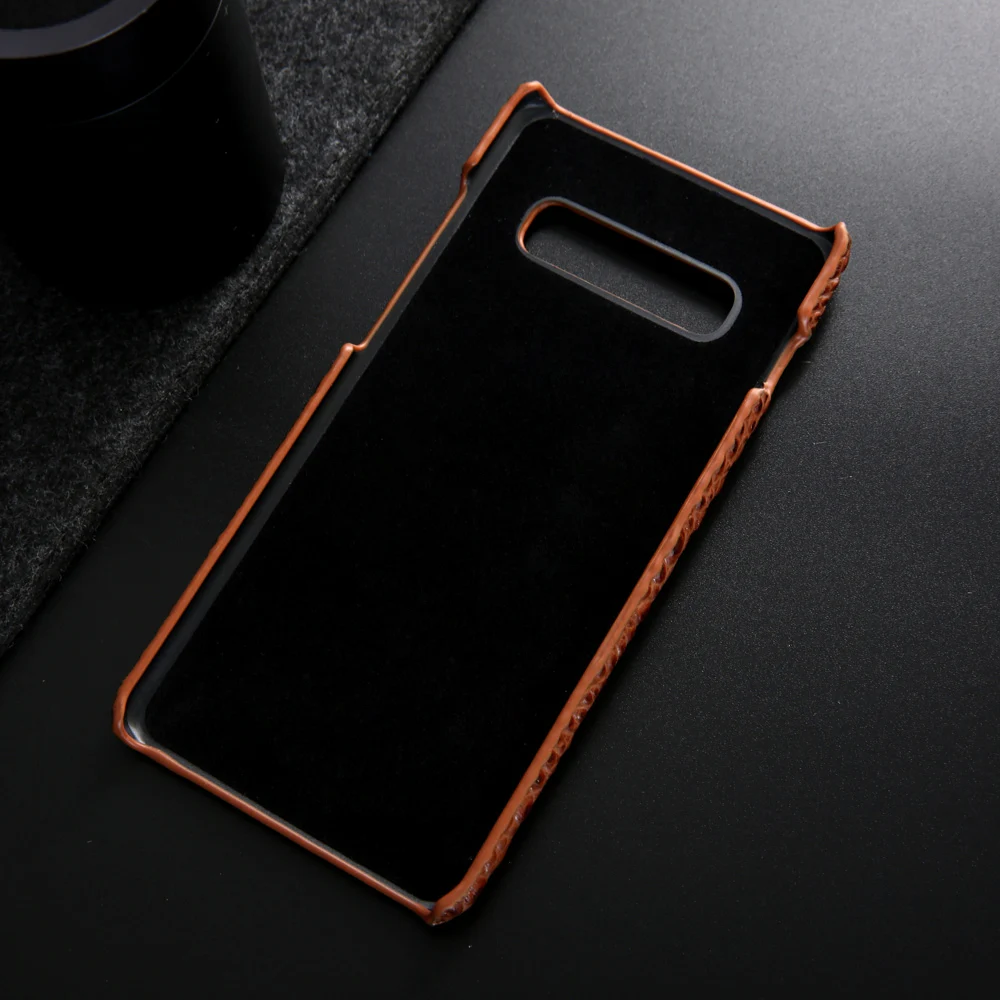 Модные Роскошные 3D крокодил из натуральной кожи чехол для Samsung Galaxy S8 S9 Plus Note 8 Note 9 S10 плюс задняя крышка