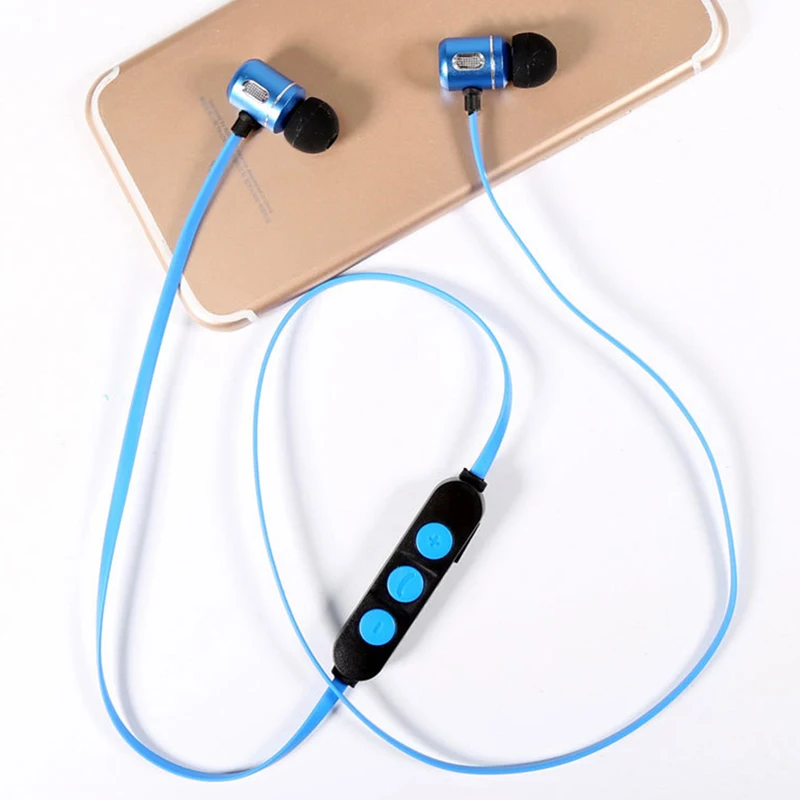 Беспроводная bluetooth гарнитура магнитное поглощение шеи уха стерео тяжелые басы