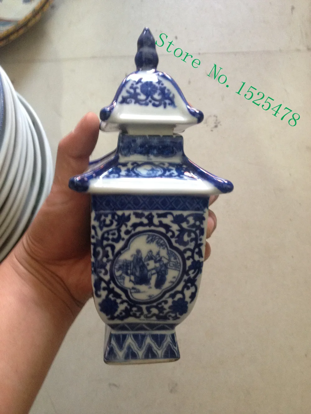 Винный горшок из древнего китайского синего и белого фарфора|porcelain mark|porcelain