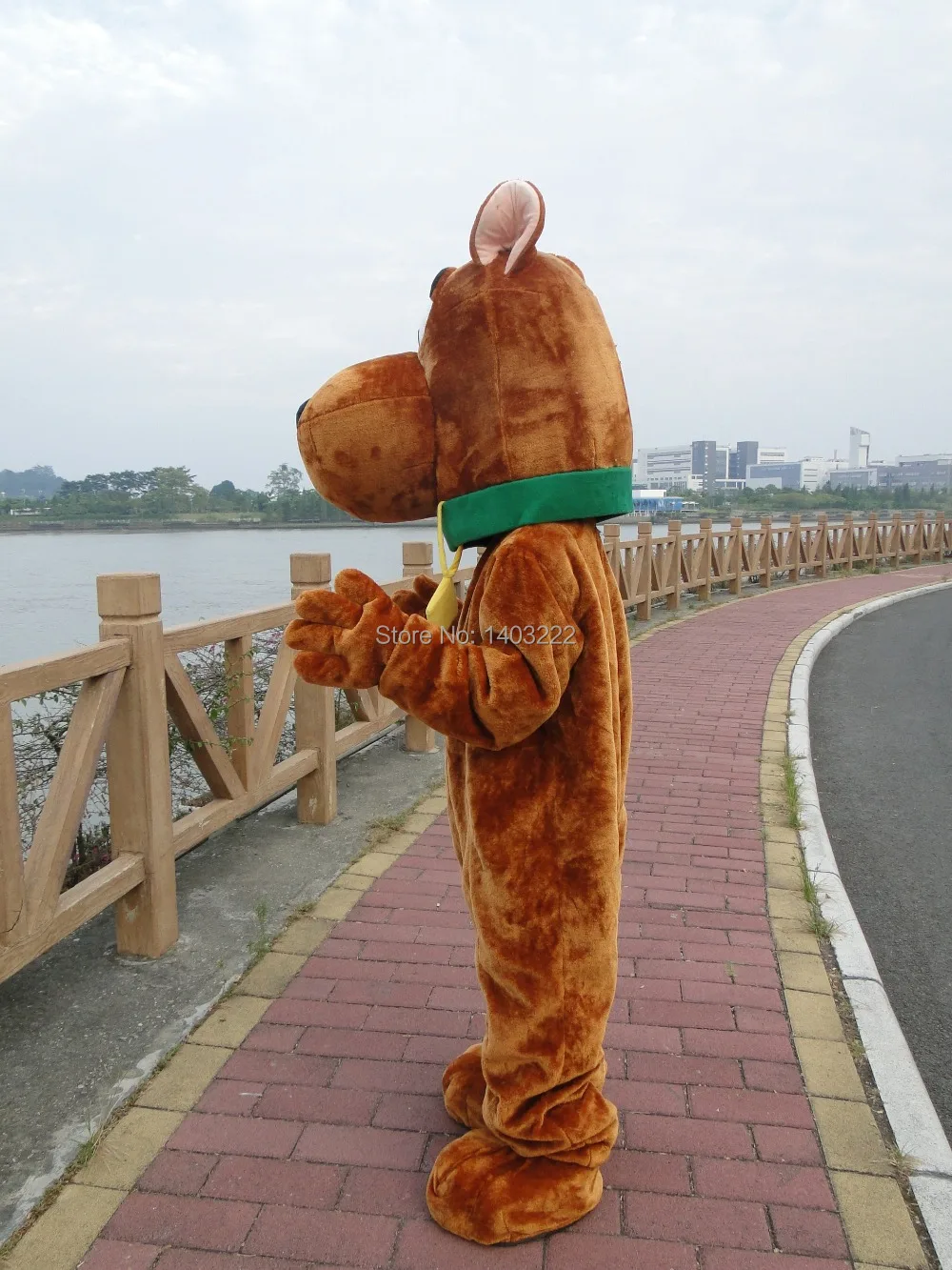 100% реальные фотографии были сделаны костюм-талисман scooby doo для собак взрослый