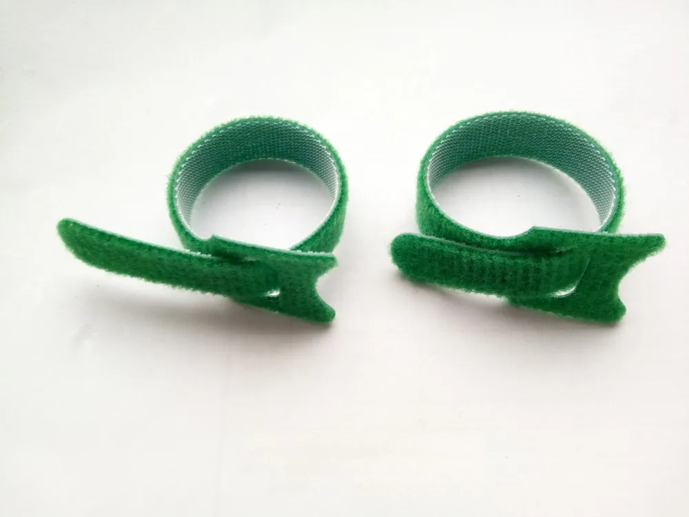 

240pcs 150*12mm Green Magic Nylon Reusable Cable Ties back to back cable tie strap thin hook fastening strap cable organiser