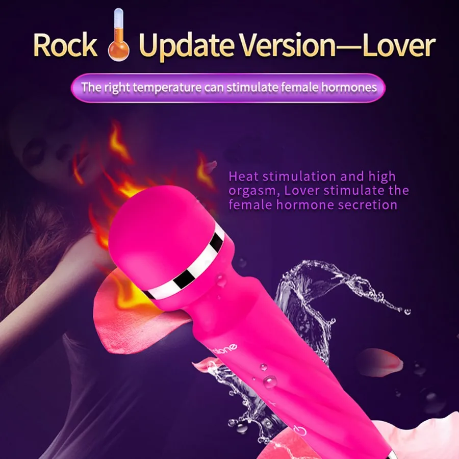 Nalone Интеллектуальный нагревательный USB Перезаряжаемый силиконовый вибратор для