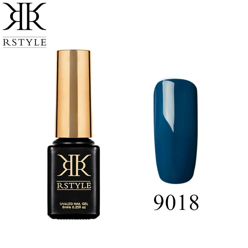 Лак для ногтей rstyle голубой зеленый желтый красный цвет 8 мл гель лаки 10 однотонных