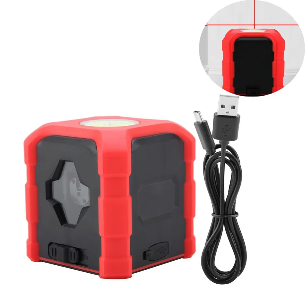 Лазерный уровень USB самонивелирующийся нивелир с красным крестом Портативный