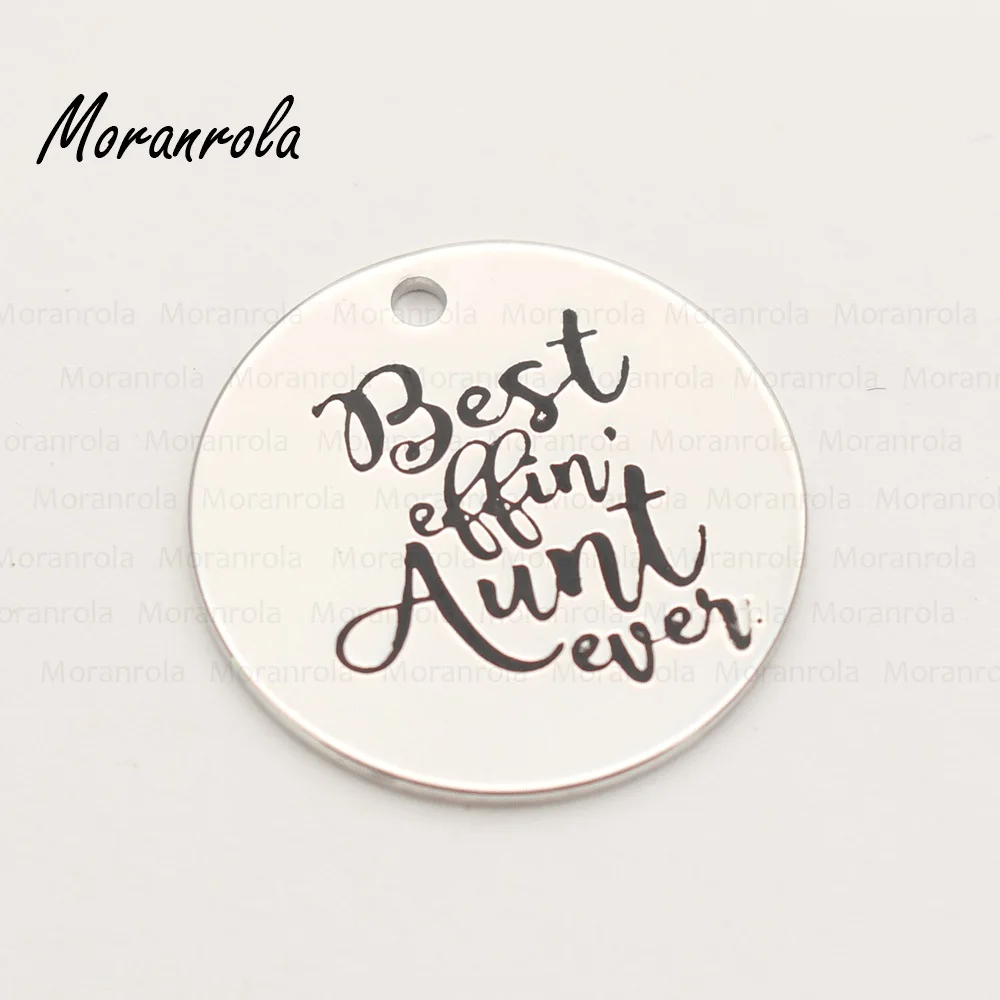 Новинка медный брелок с надписью &quotBest efin&quot тетя Ever &quot Очаровательная ювелирное