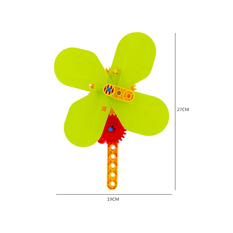 

Hand fan Mechanical Assembled Technical Blocks DIY Building Construction Bricks Educational Toys Children gift