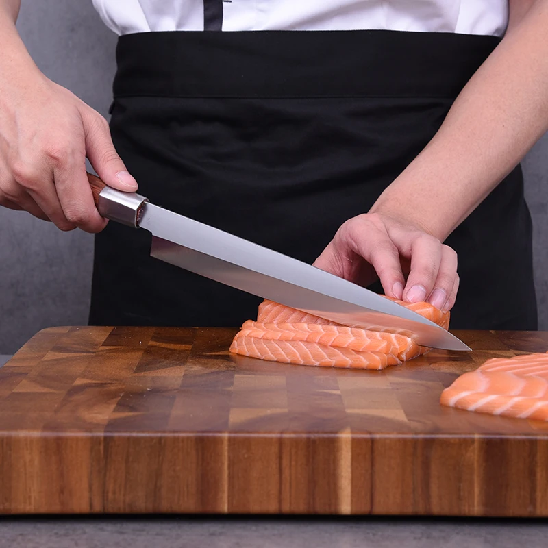 10 дюймовый японский нож суши лосось сашими Yanagiba ножи кухонный Филейный Нож для