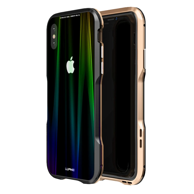 Роскошные Магнитная чехол для iPhone XS Max Coque металлический бампер Apple XR прозрачный