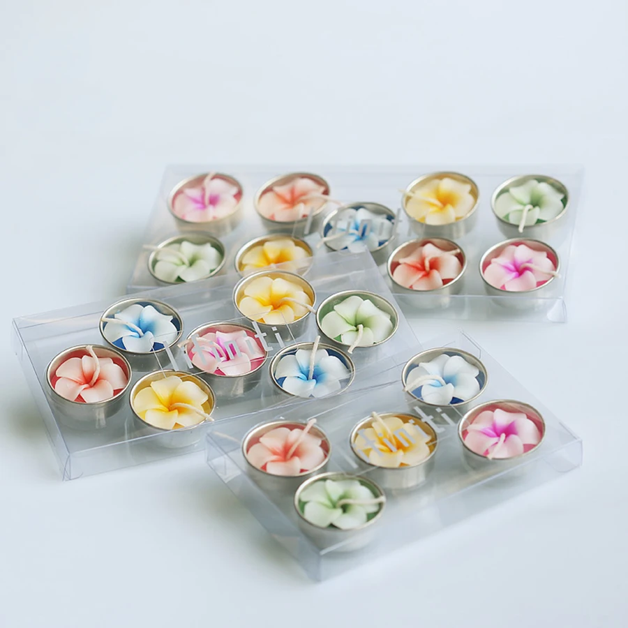 Красочные День Рождения цветок свечи партии пользу ароматические торт плавающие