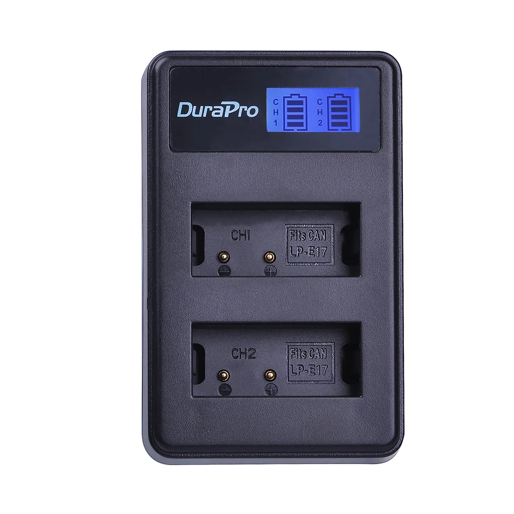 DuraPro 3 шт 1040mAh LP-E17 LPE17 LP E17 батарея + ЖК USB зарядное устройство для Canon EOS Rebel T6i 750D T6s 760D