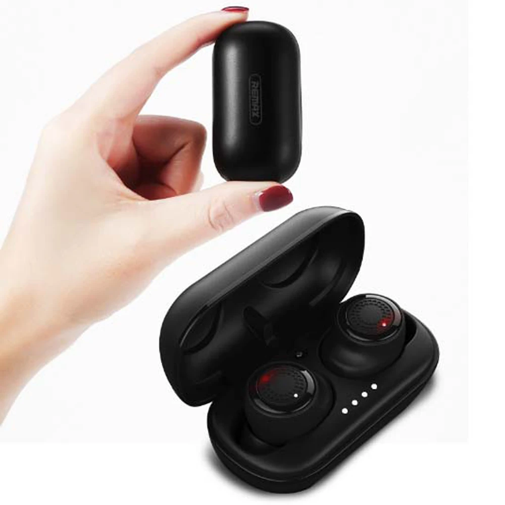 Remax TWS 2 Беспроводная гарнитура Bluetooth 5 0 наушники Близнецы с зарядной коробкой