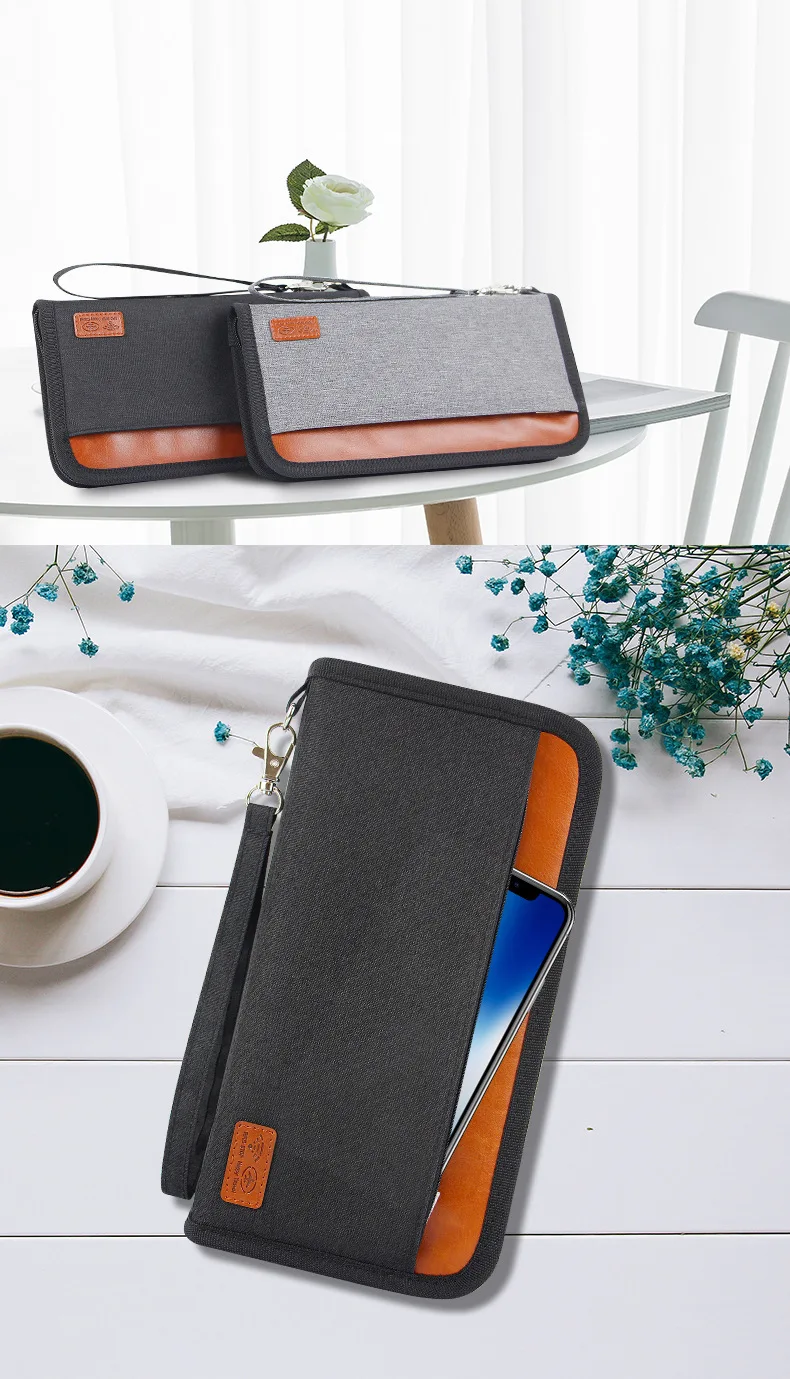 LHLYSGS дропшиппинг модный кошелек для карт для мужчин бизнес RFID Противоугонная щетка держатель для карт паспорт сумка для женщин Дорожные кошельки для карт
