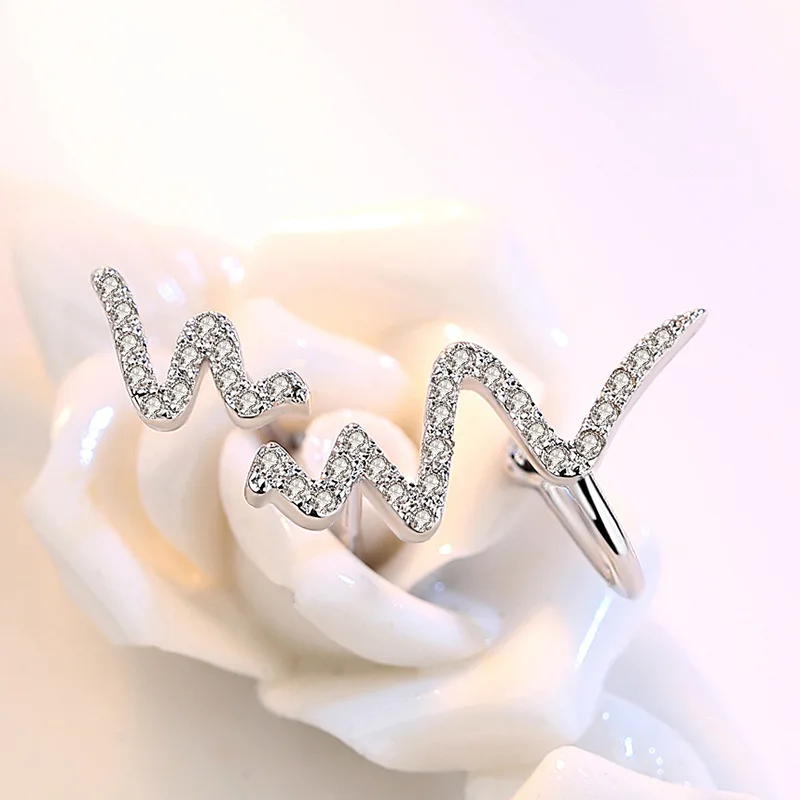 Love Lightning Code Zircon Stud Earrings | Украшения и аксессуары