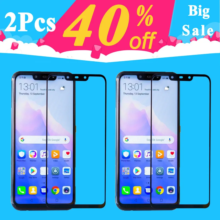 Защитное стекло для huawei mate 20 lite протектор экрана huavei mate20 легкий закаленный