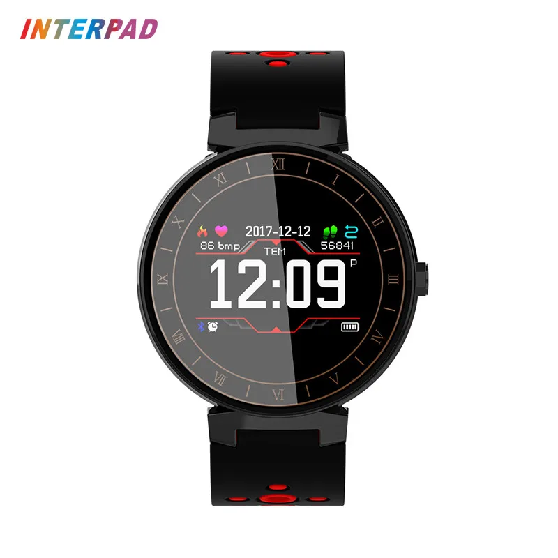 New Arrival Interpad Smart Bracelet IP68 Waterproof Sport Fitness Wristband Blood Pressure Smartband Heart Rate Monitor For Men |