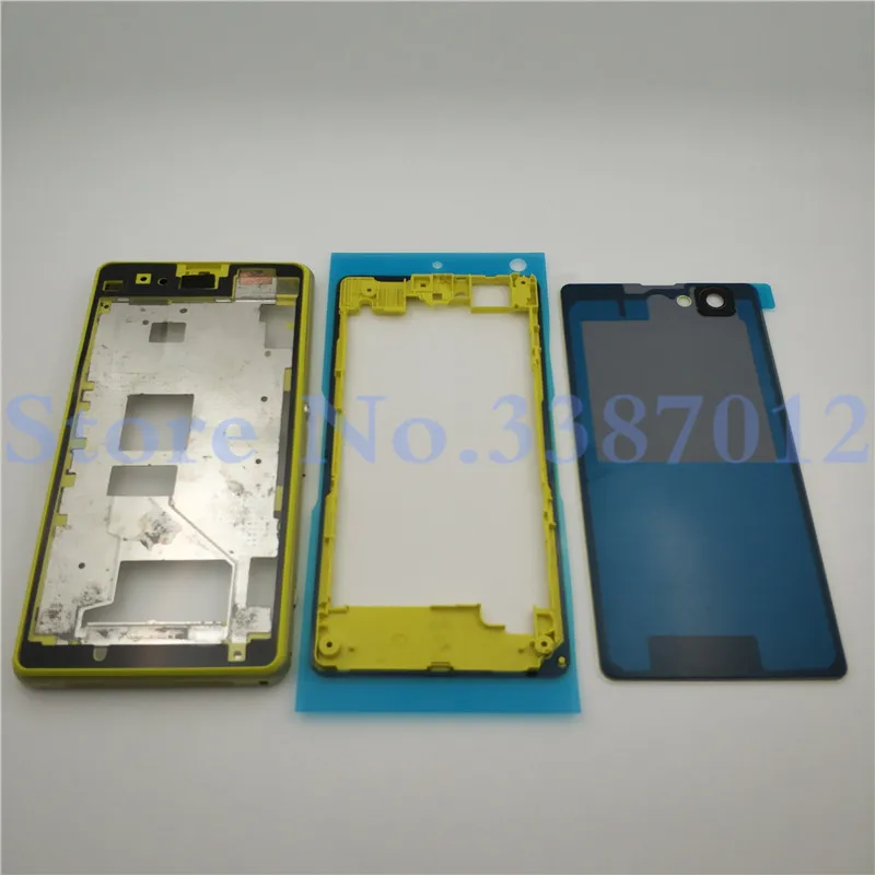 Оригинальный Полный Корпус для Sony Xperia Z1 Compact mini D5503 Передняя средняя рамка порт