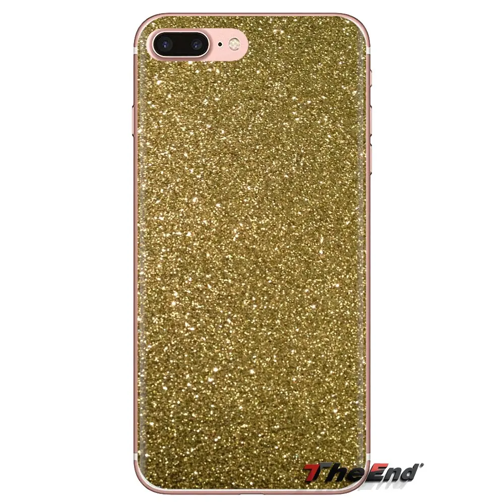Прозрачный корпус из ТПУ розового золота сверкающие блестки шеврон для iPod Touch Apple
