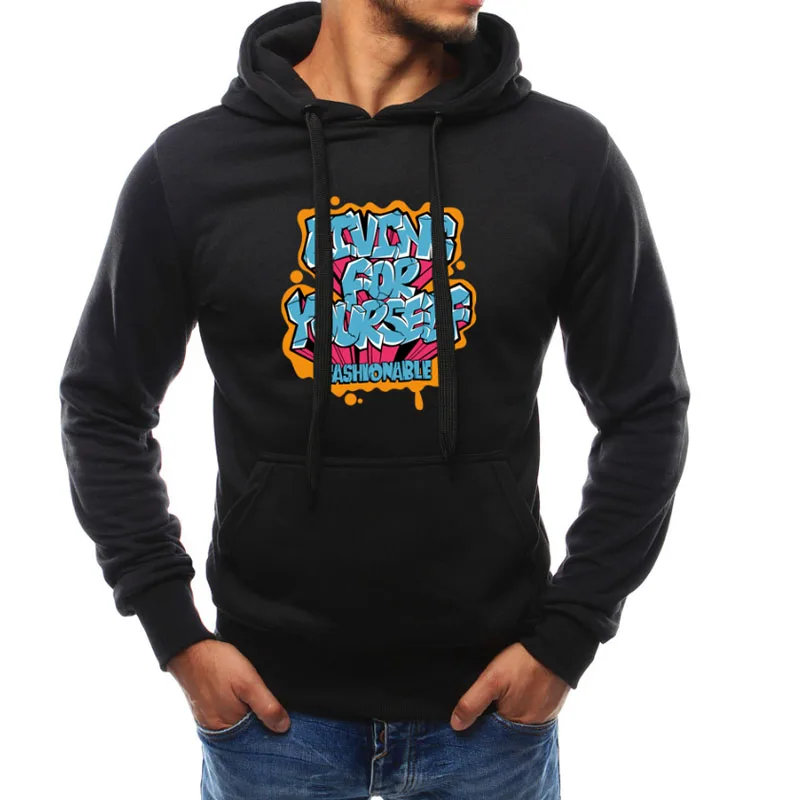 Бренд 2018 Толстовка 3D классика письмо печати толстовки Для мужчин мода спортивный