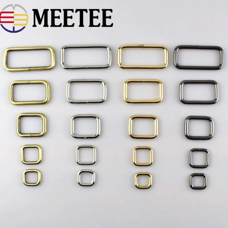 5 шт. Meetee 20-50 мм металлическая d-образная кольцевая Пряжка открывающаяся Пружинная Застежка Пряжка собачий ошейник Пряжка Сумка ремень аксессуары для одежды
