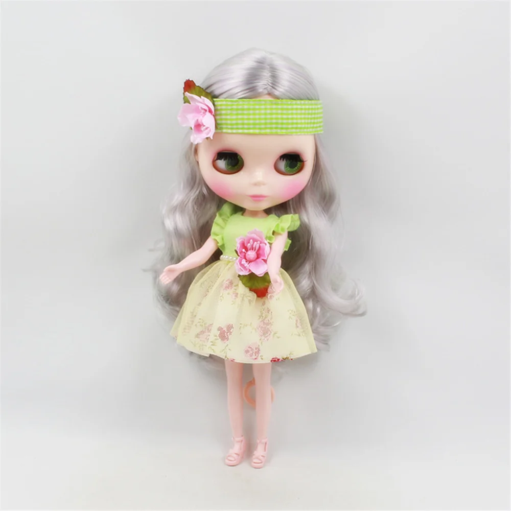 Одежда для кукол blyth спортивное платье с цветочным рисунком Красивая Зеленая фея