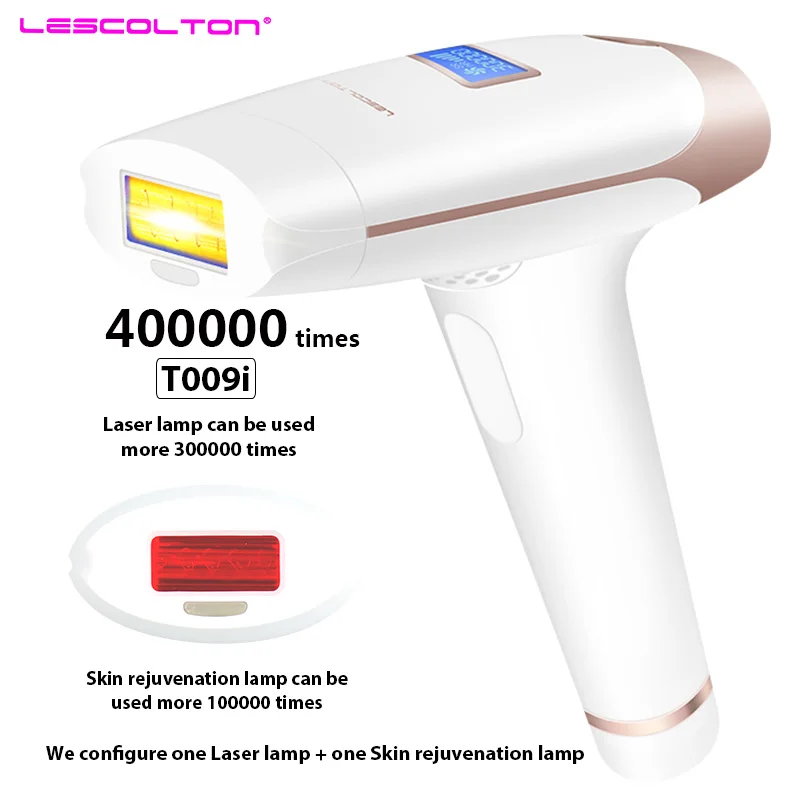 Two lamp white Lescolton 3в1 700000 импульсный IPL лазерный эпилятор устройство для постоянного удаления волос IPL лазерный эпилятор машина для удаления волос на подмышках - Цвет: Two lamp white