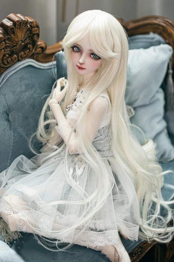 BJD куклы парики длинные волнистые волосы белый цвет доступны для 1/3 DD аксессуары