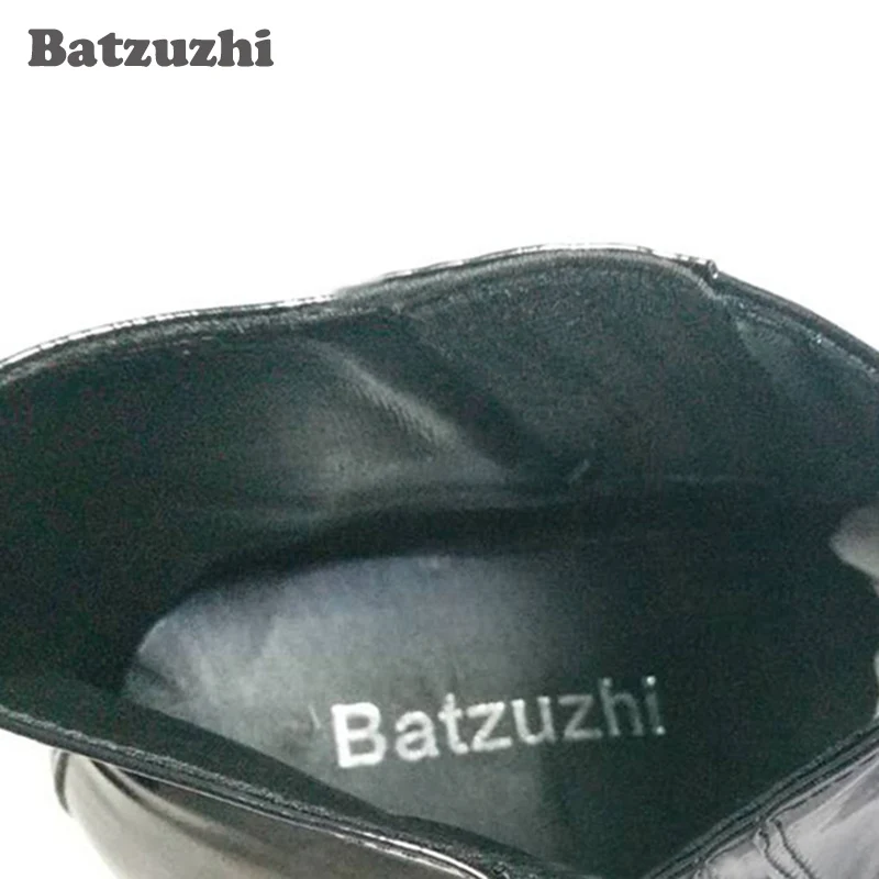 Модные мужские ботинки в британском стиле на Batzuzhi 6.5CM каблуке ботильоны из