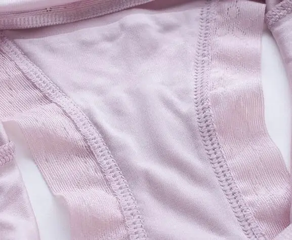 Нижнее белье женское бесшовное из 100% шелка 4 упаковки Размеры M L XL SS004 | Женская