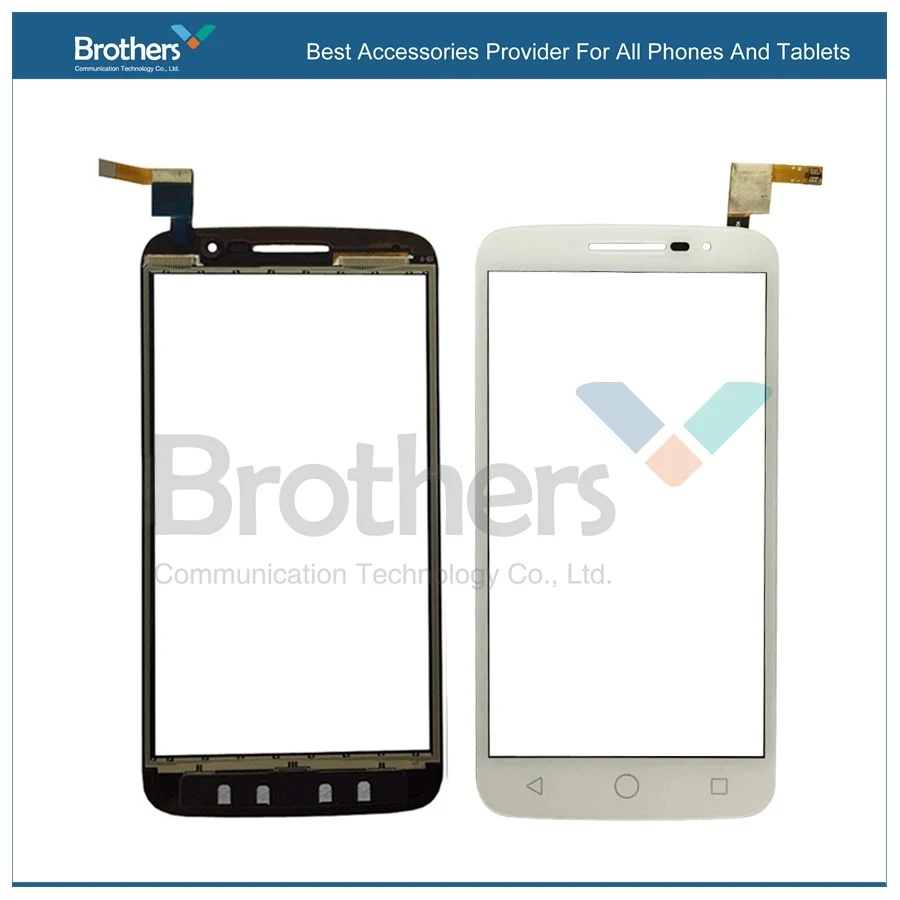 Сенсорный экран с цифровым преобразователем стеклянная панель для Alcatel One Touch Pop 2