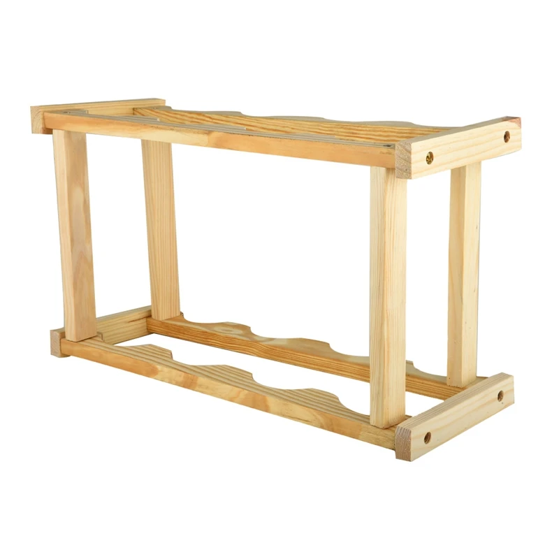 Деревянные бытовой винный шкаф 8 классических бутылки вина держатель Деревянный