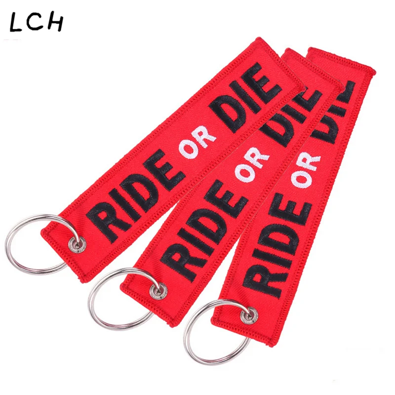 1 шт брелок KEEP CALM и CARRY ON Key Chain для мотоциклов автомобилей крутой с вышивкой