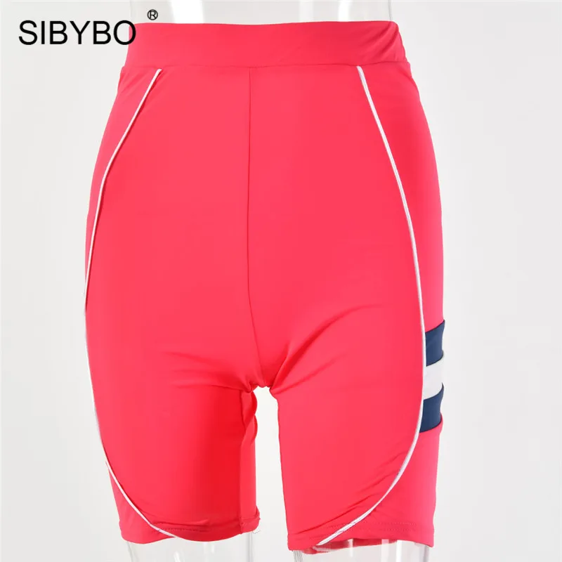 As shown Sibybo полосатый принт обтягивающее сексуальное боди для женщин с длинным рукавом квадратный воротник летний комплект из двух частей пляжный Повседневный женский комбинезон - Цвет: As shown