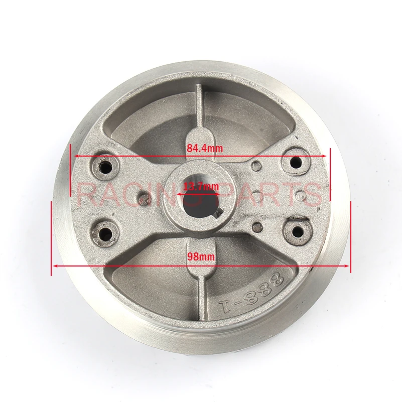 49cc Mini Moto Pull Start алюминиевая шестерня с маховиком 33cc 43cc 47cc карманный велосипед 50cc ATV