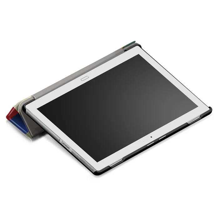 Закаленное Стекло Экран протектор+ из искусственной кожи чехол Чехол для lenovo TAB4 Tab 4 10 Plus TB-X704 TB-X704F TB-X704N TB-X704L 10,1"