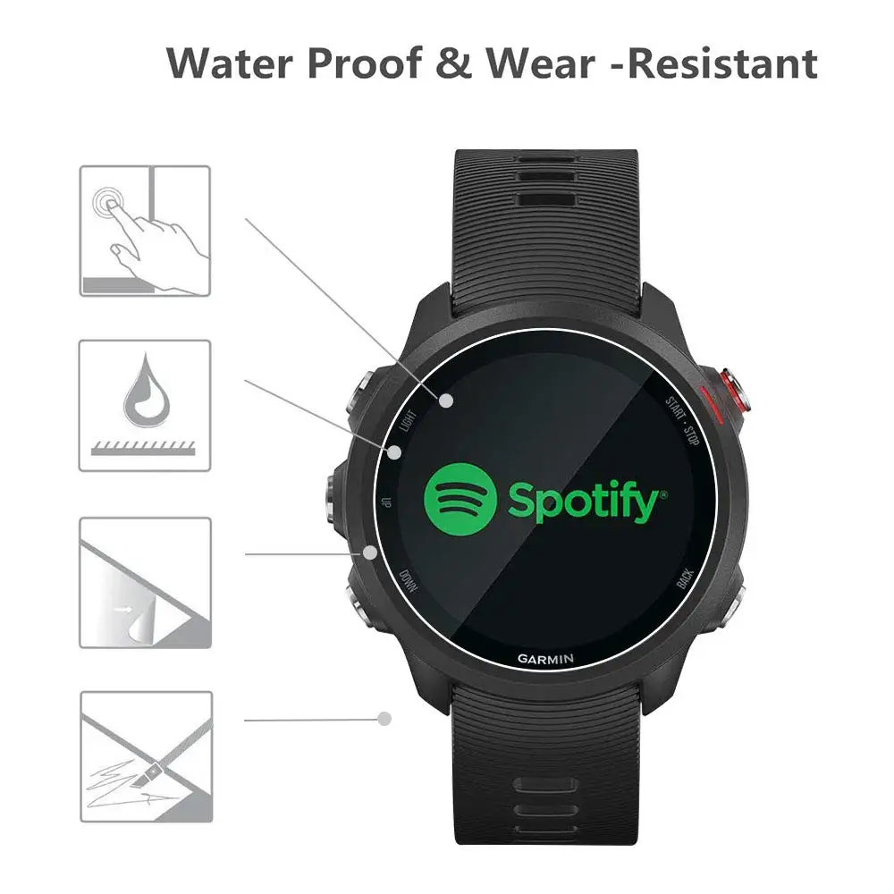 Tempered Glass HD Protective Film for Garmin Forerunner 245/245M Smart Bracelet Watch Screen Clear Protector Accessories | Электроника