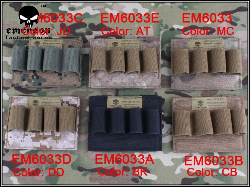 EMERSON тактический военный светильник с палкой Molle с meshbelt утилита военная сумка EM6033